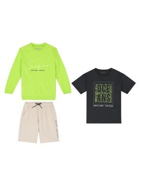Mayoral Neon Green and Black Kids Set